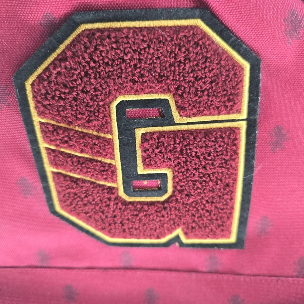 Harry Potter Gryffindor Backpack Burgundy Varsity Patch School Bag Kids New